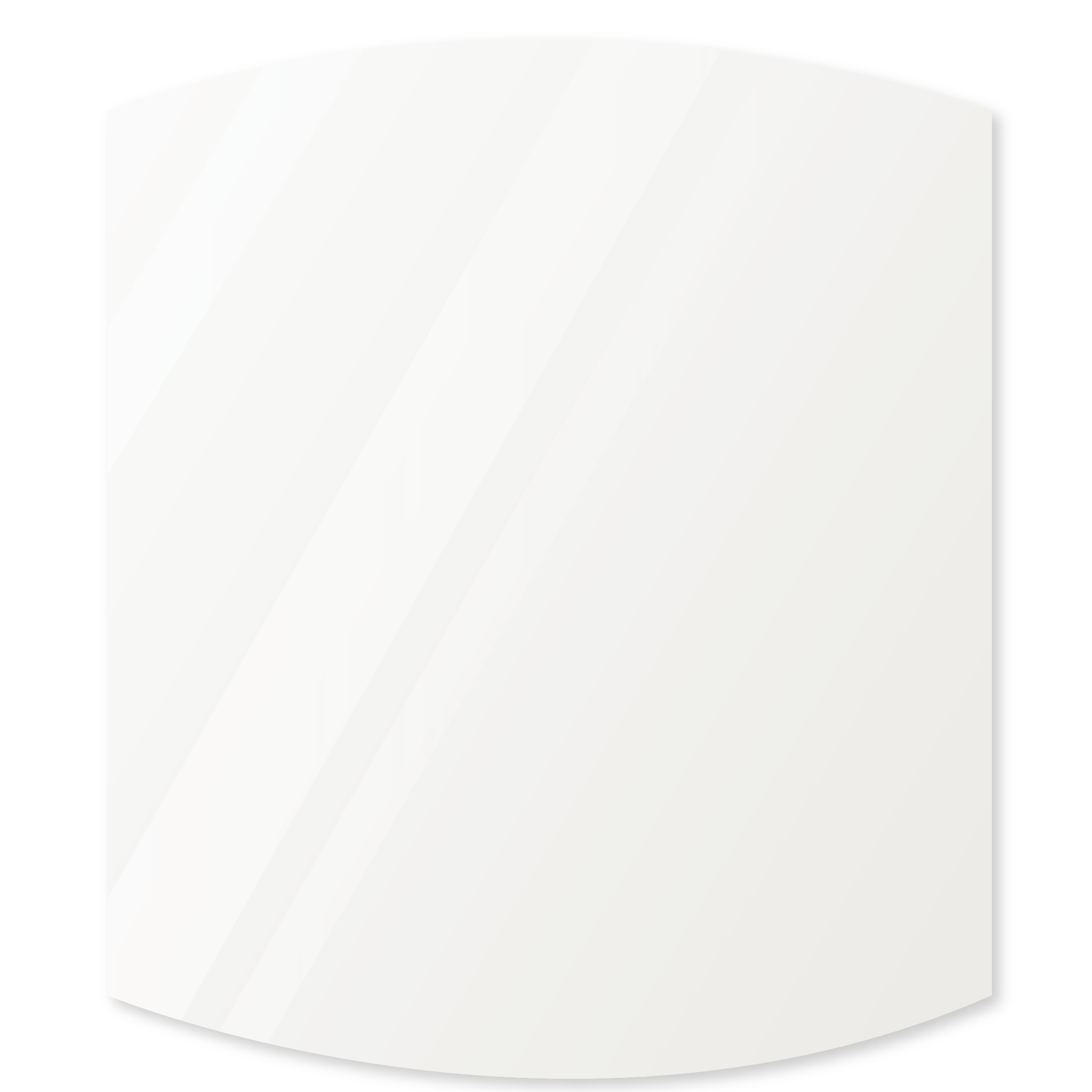 Фигурное зеркало 500×500 мм осветленное с еврокромкой и креплением на клей