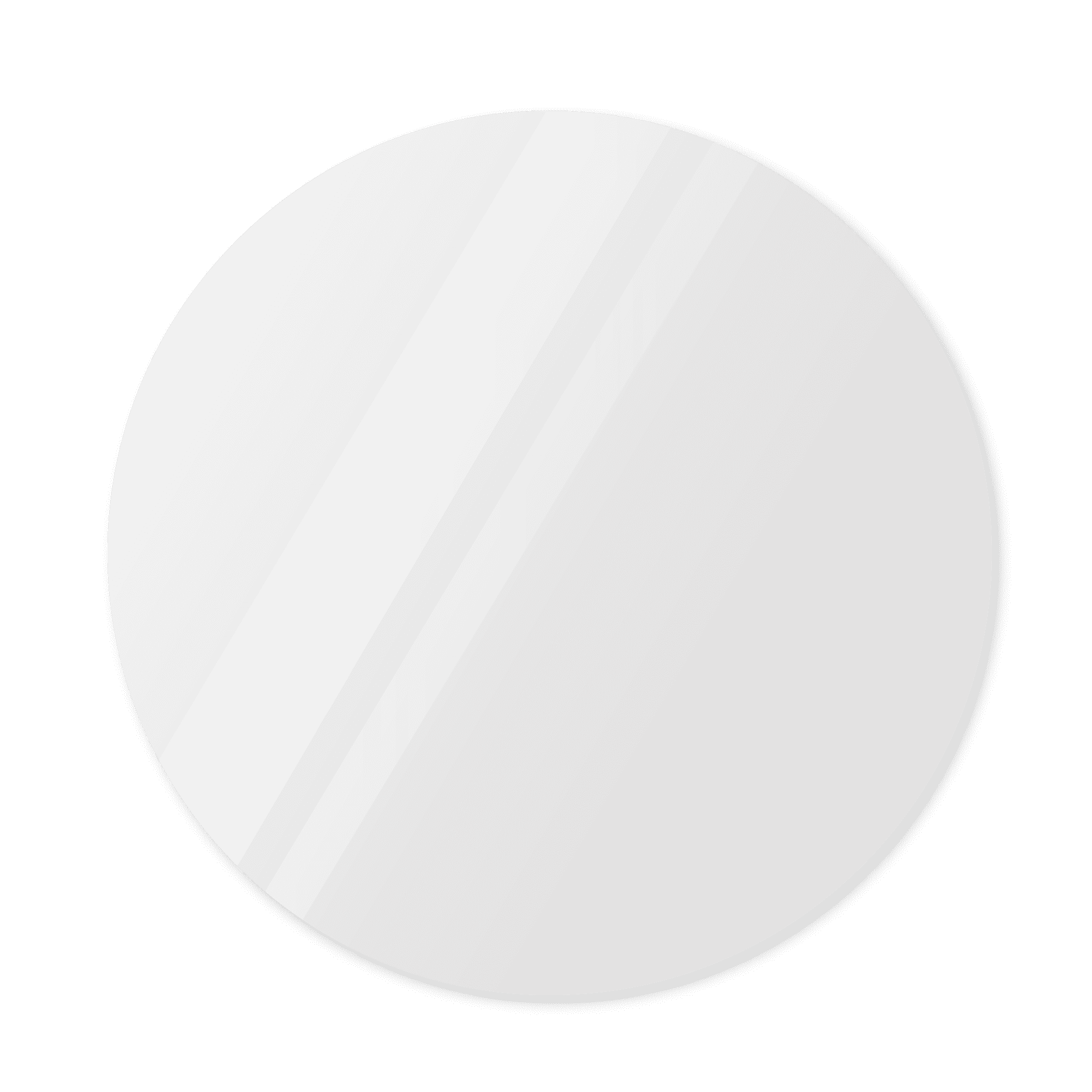 Фигурное зеркало 1100×1100 мм с еврокромкой и креплением на клей